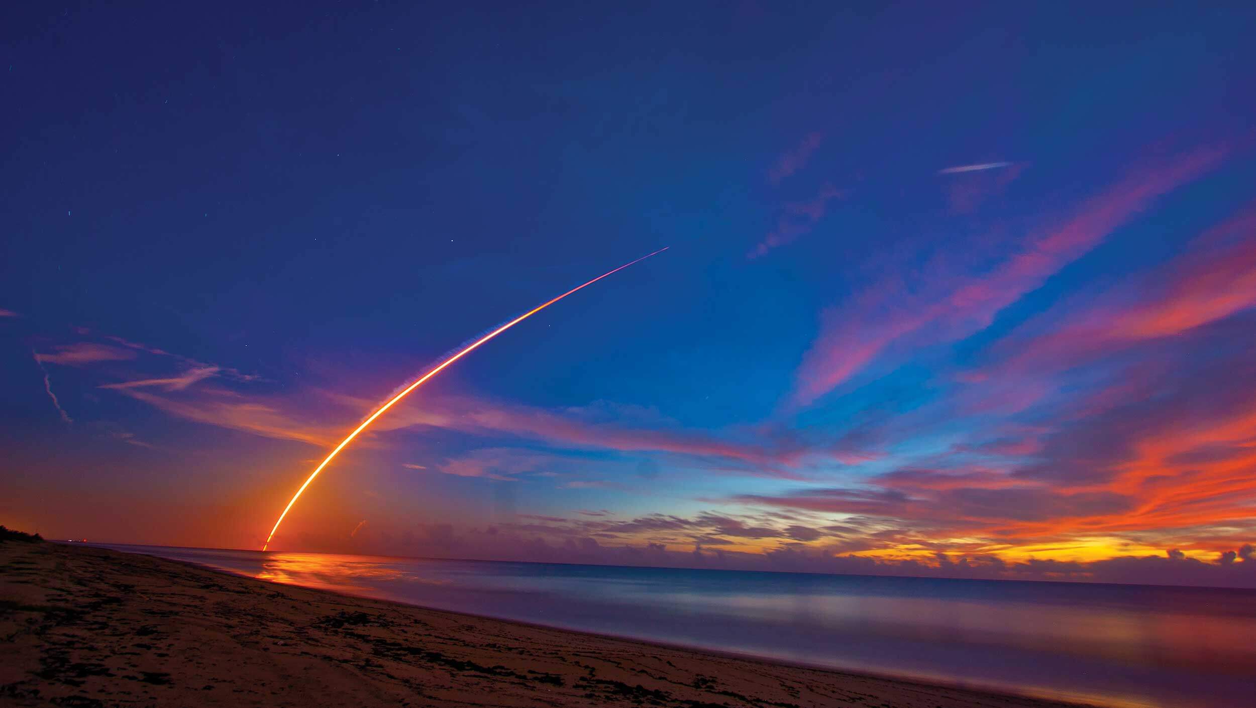 A sunset over some water