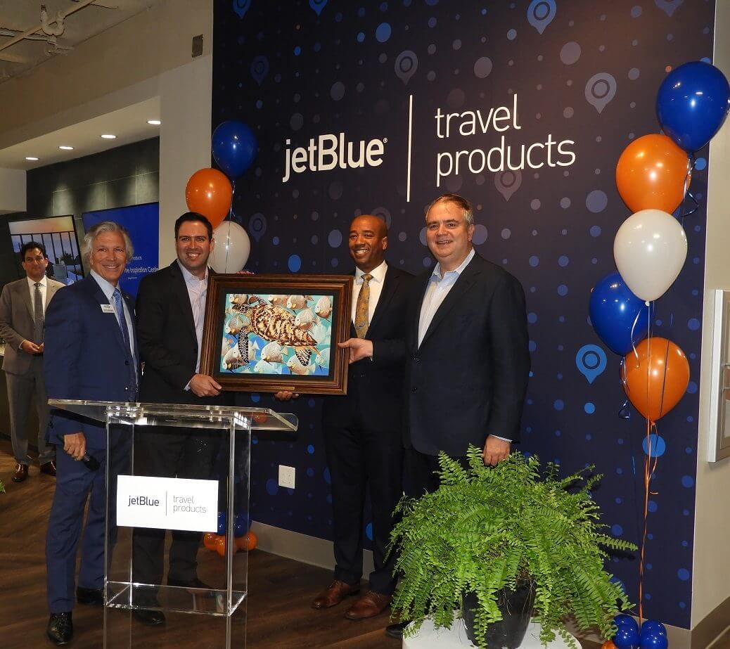 捷蓝航空(JetBlue)旅游产品在劳德代尔堡(Fort Lauderdale)的新“灵感中心”开幕