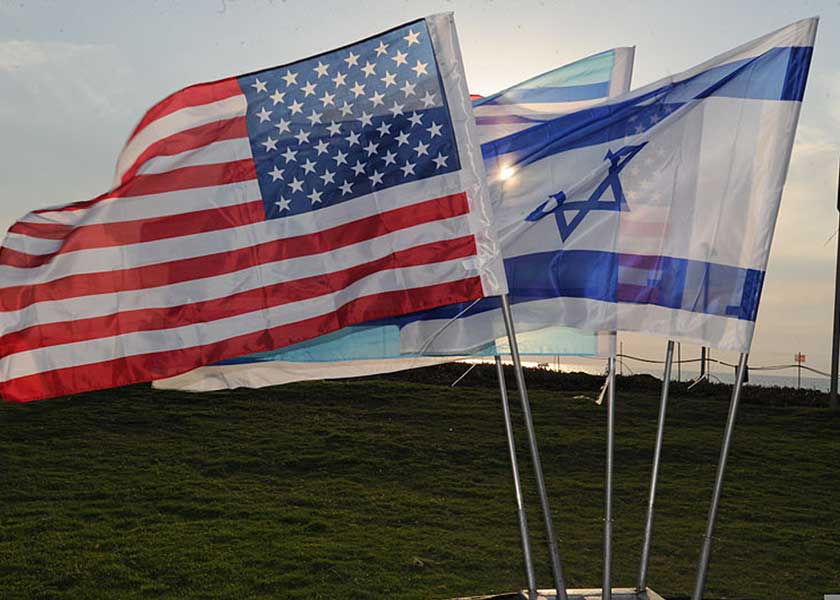 A close up of flags